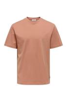 Onsfred Rlx Ss Tee Orange ONLY & SONS