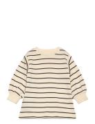 Striped Cotton Dress Beige Mango