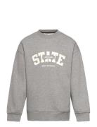 Printed Cotton Sweatshirt Grey Mango