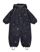 Polyester Baby Suit - Glitter Navy Mikk-line