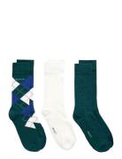 Argyle Socks 3-Pack Gift Box Green GANT