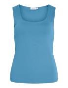 Vikenza U-Neck S/L Tank Top - Noos Blue Vila