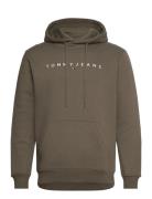 Tjm Reg Linear Logo Hoodie Ext Khaki Tommy Jeans