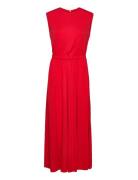 Long Midi Length Dress Red IVY OAK