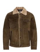 Sam Shearling Jean Jacket Green Jofama