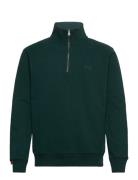 Essential Logo Half Zip Green Superdry