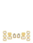 The Bianca Bezel Studs Set- Gold Gold LUV AJ