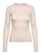Lurex Knitted T-Shirt Beige Mango