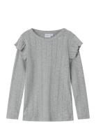 Nmfjulia Ls Slim Top Noos Grey Name It