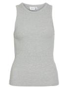 Visola S/L Tank Top - Noos Grey Vila