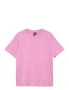 Vmpaulina Ss T-Shirt Jrs Noos Pink Vero Moda