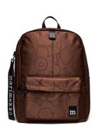 Zip Top Backpack Piirto Unikko Brown Marimekko