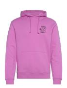 Front And Back Artwork Hoodie Pink Scotch & Soda