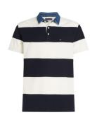 Rugby Stripe Relaxed Polo Navy Tommy Hilfiger