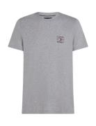 Hilfiger Stack Tee Grey Tommy Hilfiger