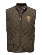 Trenton Quilted Vest Khaki Morris