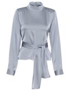 Harpergz Ls Blouse Blue Gestuz