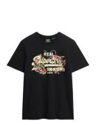 Vl Tokyo Relaxed Tee Black Superdry