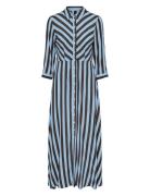Yassavanna Long Shirt Dress S. Noos Blue YAS