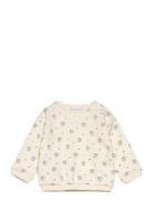 Printed Cotton Sweatshirt Cream Mango