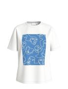 Visybil Faces O-Neck S/S T-Shirt/Dfs White Vila