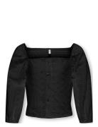 Kogpilea 3/4 Emb Anglaise Shirt Wvn Black Kids Only