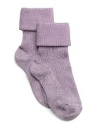 Ida Glitter Socks Purple Mp Denmark