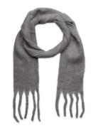 Scarf Big Fringe Skinny Grey Lindex