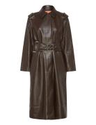 Over D Trenchcoat With Buckle Be Brown STINE GOYA