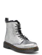 1460 Serena J Silver Distressed Foil Silver Dr. Martens