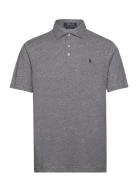 Classic Fit Cotton-Linen Mesh Polo Shirt Grey Polo Ralph Lauren