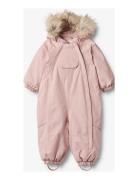 Snowsuit Nickie Tech Pink Wheat