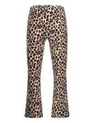 Leggings Flare Velour Aop Beige Lindex