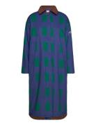 Color Game Patched Print Long Coat Navy Bobo Choses