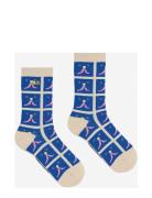 Funny Face All Over Long Socks Blue Bobo Choses