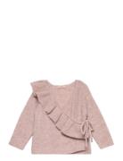 Star Ruffle Cardigan Pink Fliink