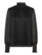 Mmximena Glam Ls Blouse Black MOS MOSH