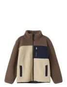 Nkmmonico Teddy Jacket Block Brown Name It