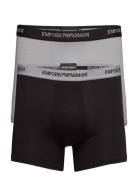 Mens Knit 2Pack Boxer Black Emporio Armani