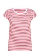 Organic Jersey Stripe Teasy Tee Fav Red Mads Nørgaard