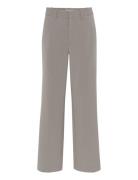 Joellegz Mel. Pinstripe Mw Pants Beige Gestuz