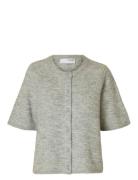 Slflulu 2/4 Knit Cardigan Noos Grey Selected Femme