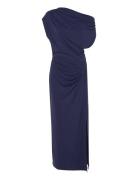 Dante6-Jett Off-Shoulder Jersey Dress Navy Dante6