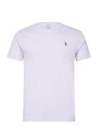 Custom Slim Fit Jersey Crewneck T-Shirt Purple Polo Ralph Lauren