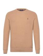 Mesh-Knit Cotton Crewneck Sweater Brown Polo Ralph Lauren