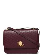 Stitched Nappa Leather Medium Sophee Bag Burgundy Lauren Ralph Lauren