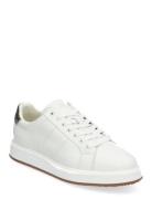 Angeline Iv Faux-Snakeskin-Trim Sneaker White Lauren Ralph Lauren