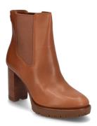 Layne Leather Bootie Brown Lauren Ralph Lauren