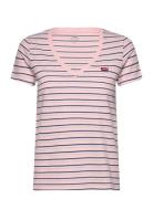 Perfect Vneck Cool Stripe Chal Pink Levi's®