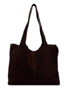 Suede Shopper Bag Brown Mango